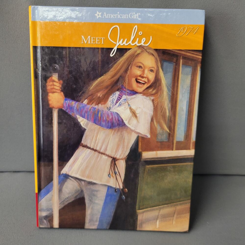 American Girl Meet Julie 1974 Megan McDonald Hardcover Illustrated Book